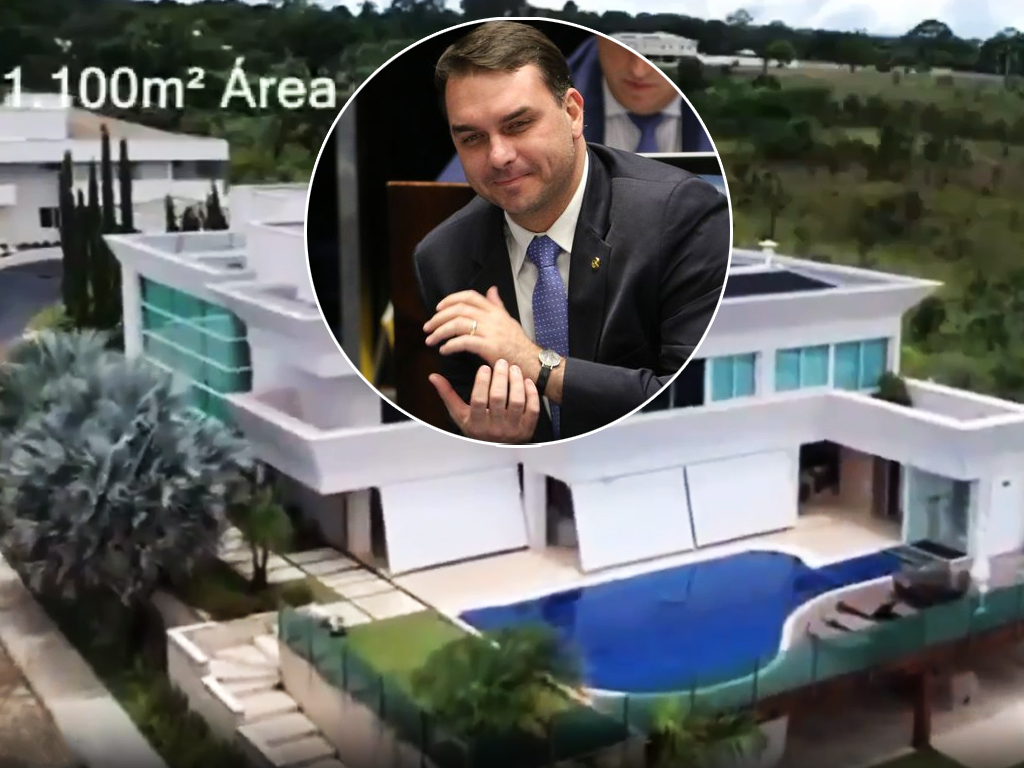 Vídeo: Conheça a mansão de R$ 6 milhões adquirida por Flávio Bolsonaro em Brasília